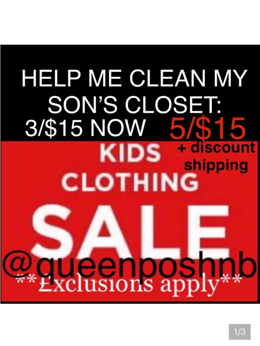 5/$15 DEAL! TAKING ALL OFFERS!!! BUNDLE THE ITEMS & I will send offer!